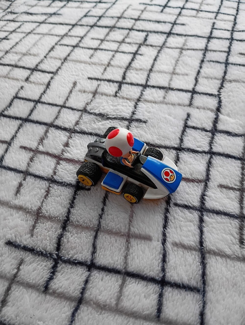 Mario Kart Toad Kart Kids Toy Vehicle - Blue and White